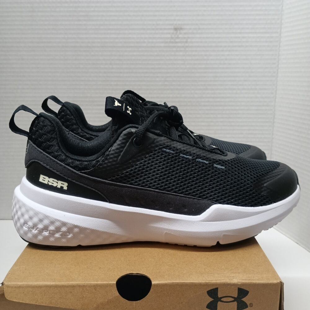 Under Armour Black White Project Rock BSR 5 Training Shoes Women's Size 8